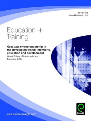 cover image of Education + Training, Voume 53, Issue 5